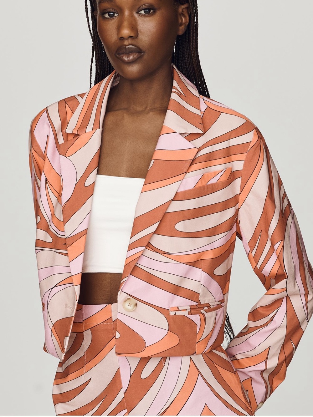 Anthropologie Maeve Cropped Blazer